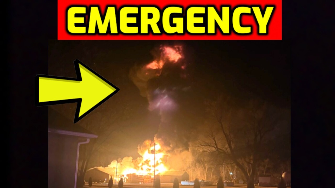 🚨 Massive EXPLOSION at Natural Gas Plant in Iowa - Evacuations Ordered - Trump issues Warning