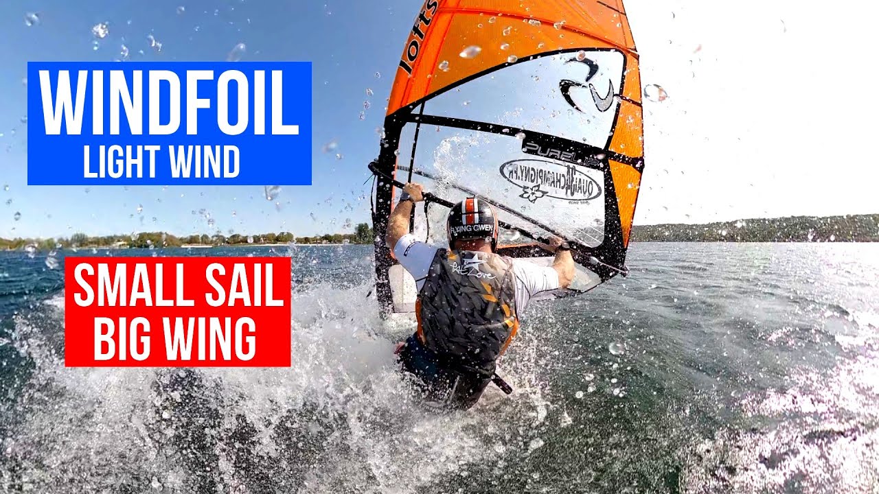 FREERIDE LIGHT WIND - GROSSE AILE, PETITE VOILE - WINDFOIL SESSION