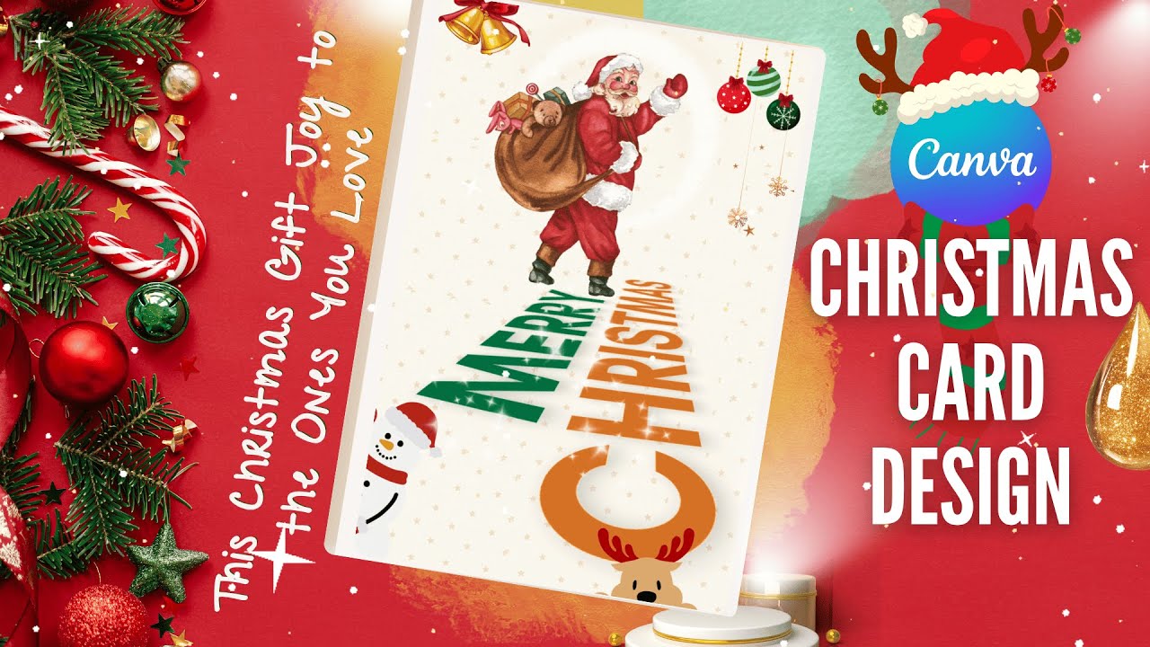 How to Make a Christmas Card in Canva | Canva Holiday Card Tutorial
