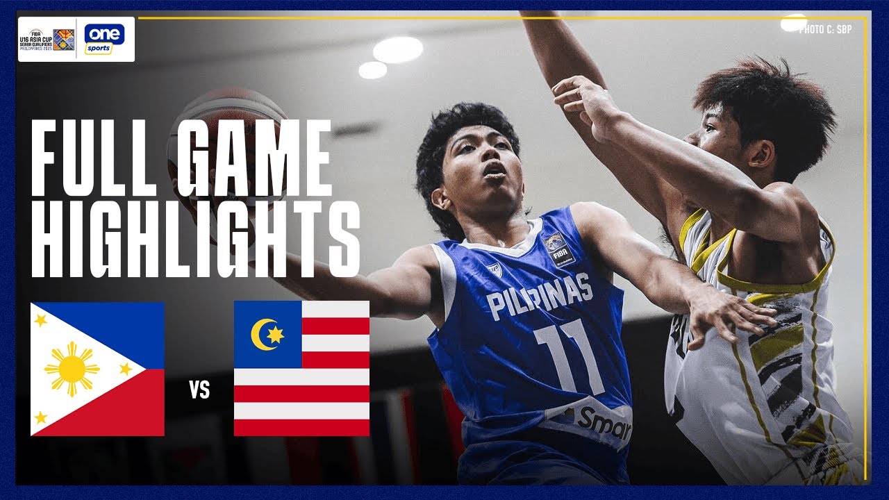 MALAYSIA vs. PHILIPPINES | FULL GAME HIGHLIGHTS | FIBA U16 ASIA CUP SEABA QUALIFIERS