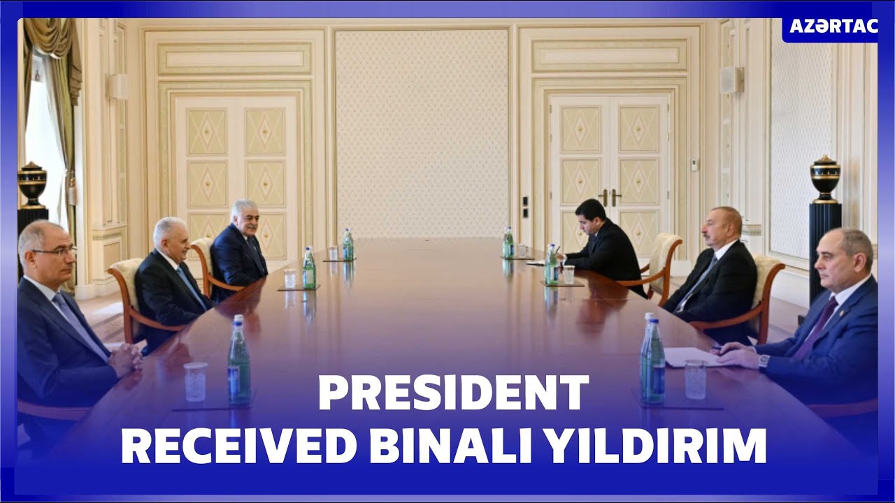 President received First Deputy Chairman of T&uuml;rkiye&rsquo;s Justice and Development Party Binali Yıldırım