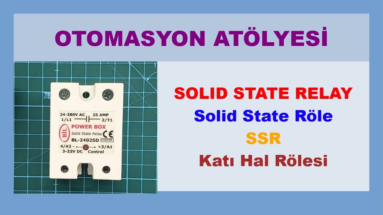 SOLID STATE RÖLE (SSR-Solid State Röle-Katı Hal Rölesi) #elektrik #elektronik #otomasyon #short 