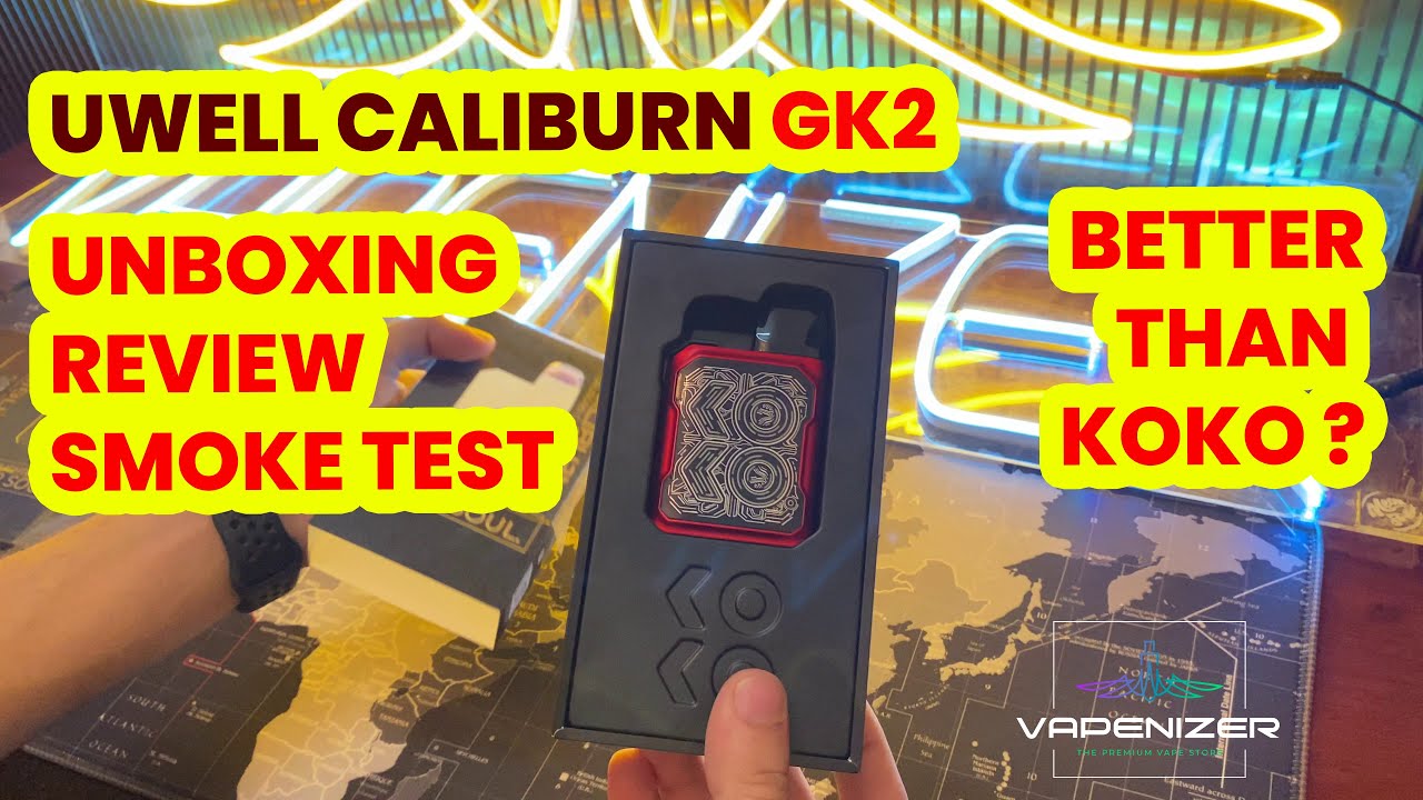 UWELL Caliburn GK2 -Best looking device? Unboxing Review Smoke Test - Pakistan - Vapenizer Islamabad