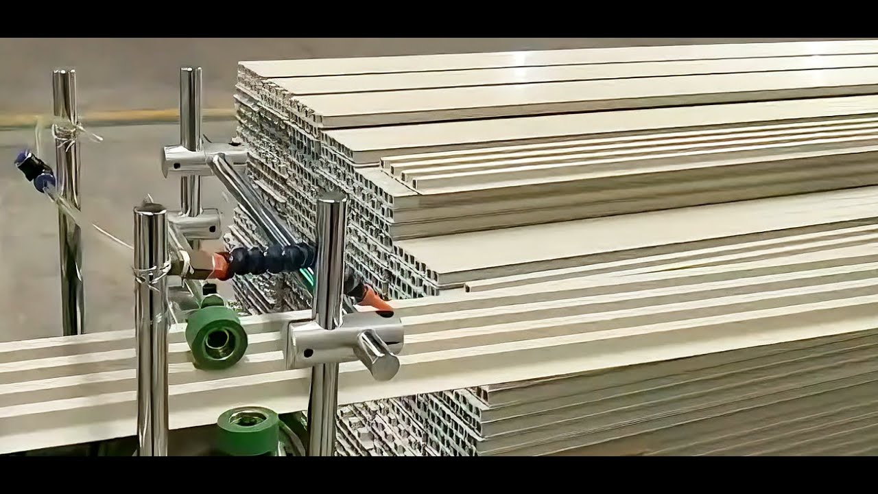 PUR profile wrapping machine for Furniture Lattice