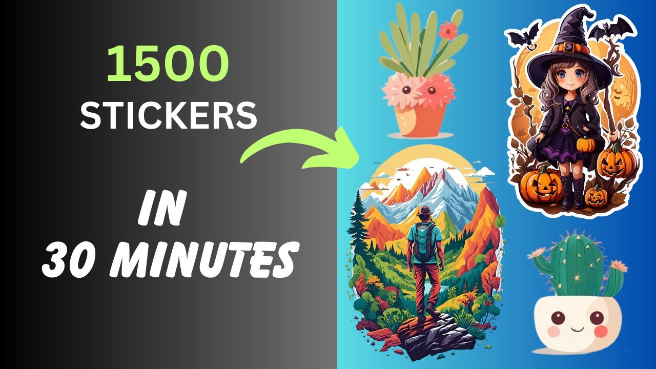 1500 Stickers In 30 Minutes Using Leonardo Ai