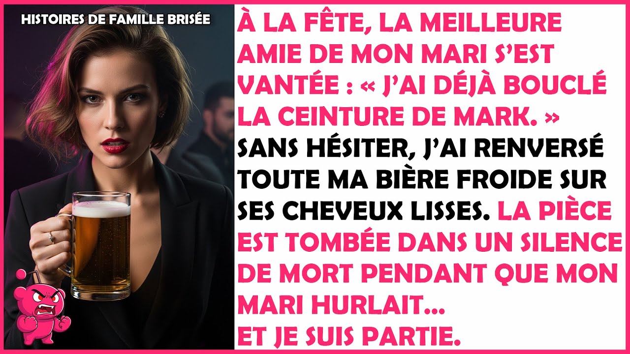 À la fête, la meilleure amie de mon mari a dit : « J'ai une fois bouclé sa ceinture. »