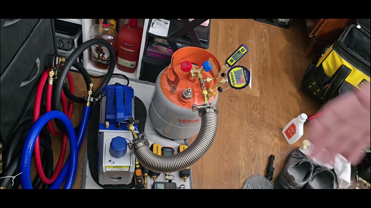 KF40 trial run Blu Vac Pro & Micro , Hongsen vcrt, Vevor 30 lb recovery tank,Vivohome 1.5hp 14.4 CFM