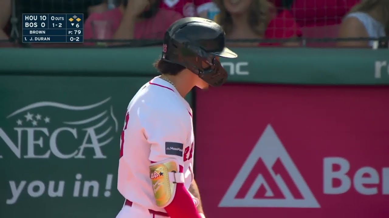 Jarren Duran Tennis Racket Incident