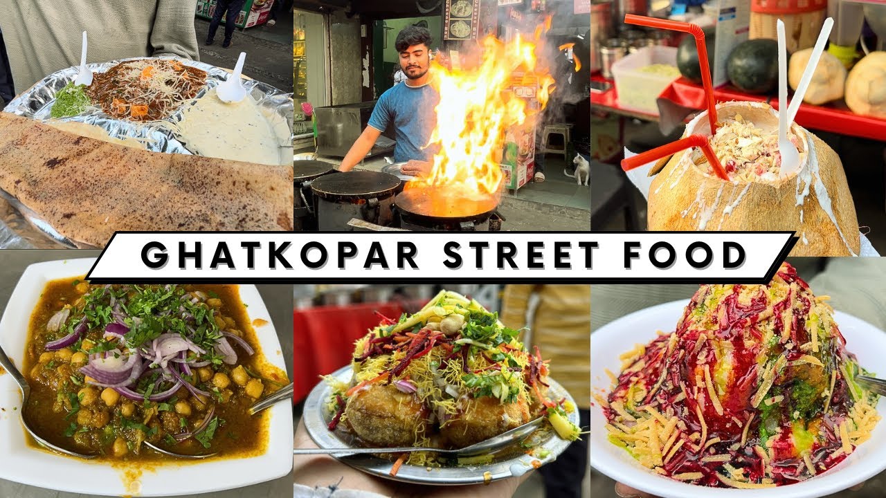 Ghatkopar Street Food | Chinese Dosa, Soya Chaap, Chaat, Kiccha Papad & more #mumbai #streetfood