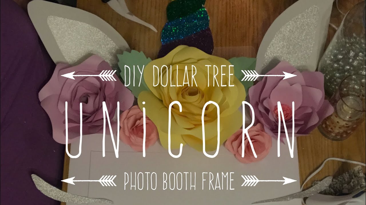 DIY Dollar Tree Unicorn Photo Booth Frame