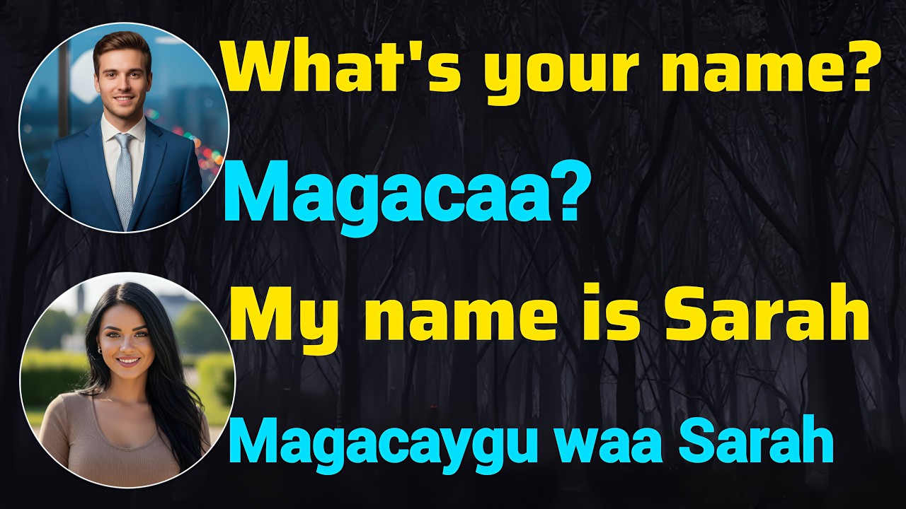 English to Somali Conversation For Beginners  — Improve Listening & Speaking Fast ‎ @Luqadda