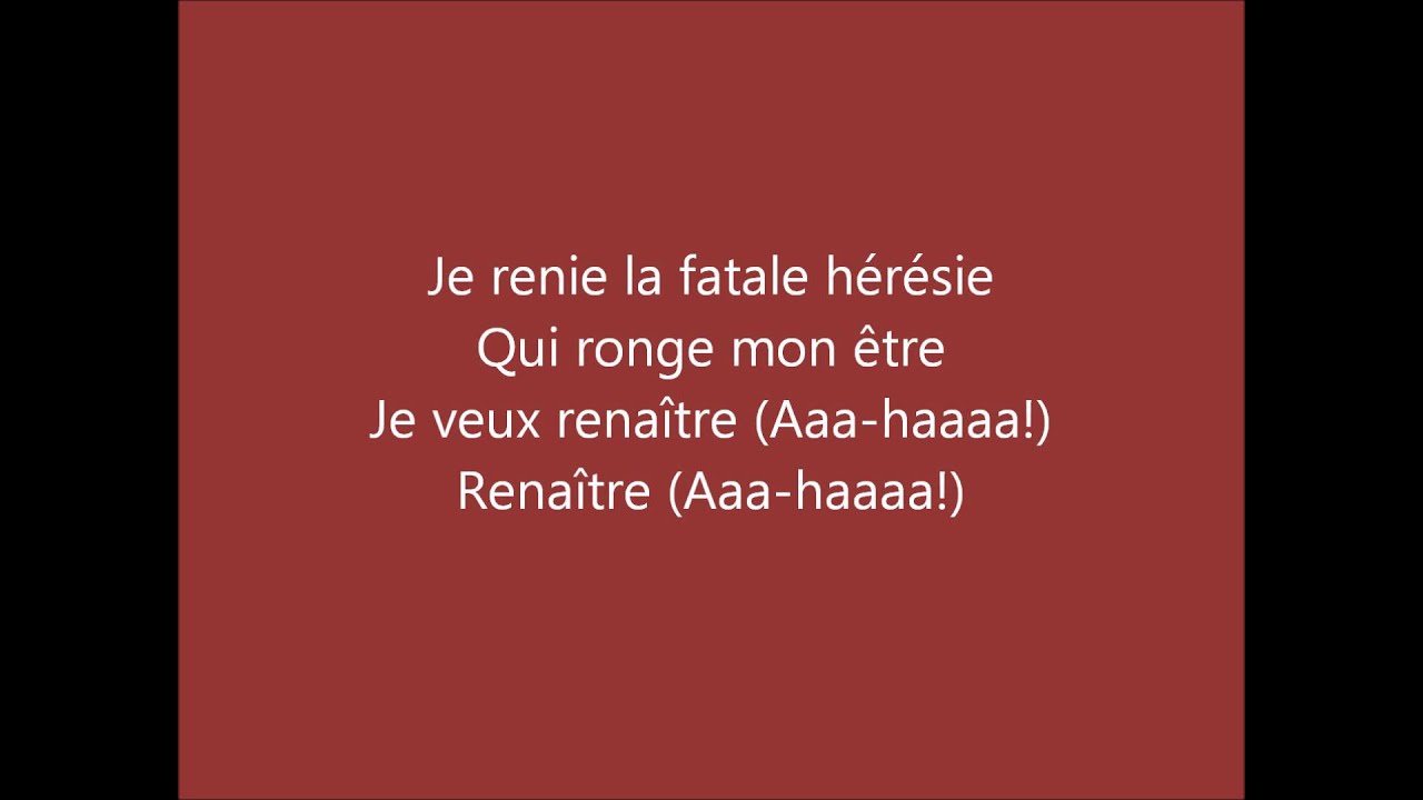 l'assasymphonie lyrics - paroles