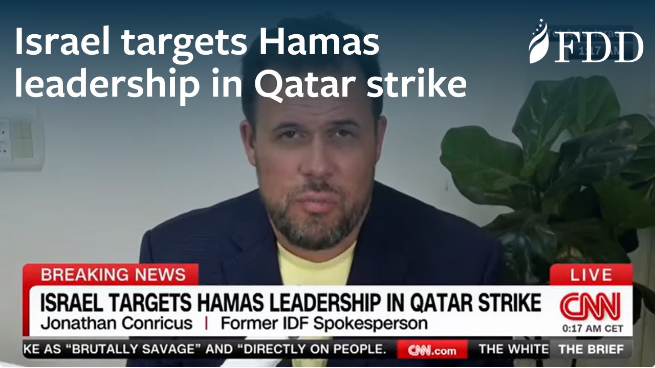 Jonathan Conricus on Israel targeting Hamas leadership in Qatar strike&mdash; CNN International