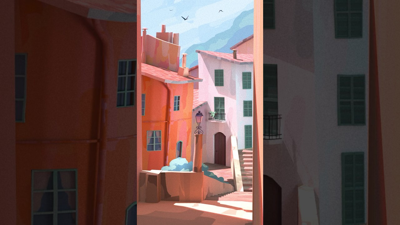 Как быстро создать графику в Blender? #b3d #art #blender3d #3danimation #vfx #stylized #digitalart