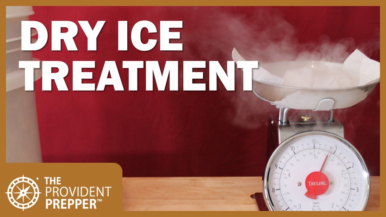 How to Use Dry Ice in Plastic Food Storage Buckets to Prevent Insect Infestation