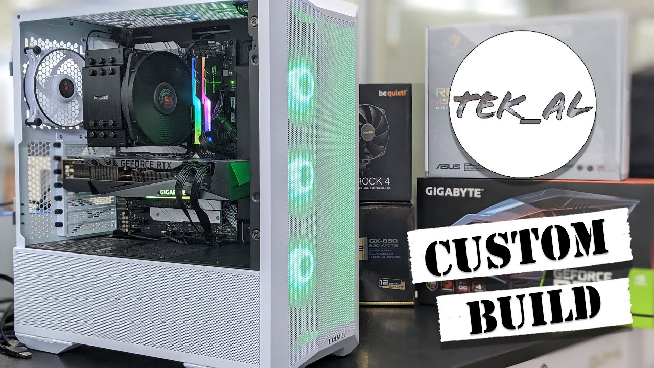 Lancool II Mesh White Build | 5900X | 3080 Ti | Dark Rock 4 (time lapse)