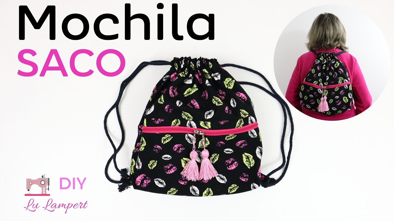 MOCHILA SACO - FÁCIL DE FAZER.
