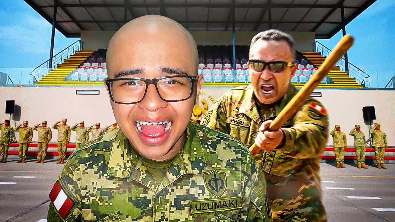 SIENDO MILITAR por 24HORAS *me rapo* - Sachauzumaki