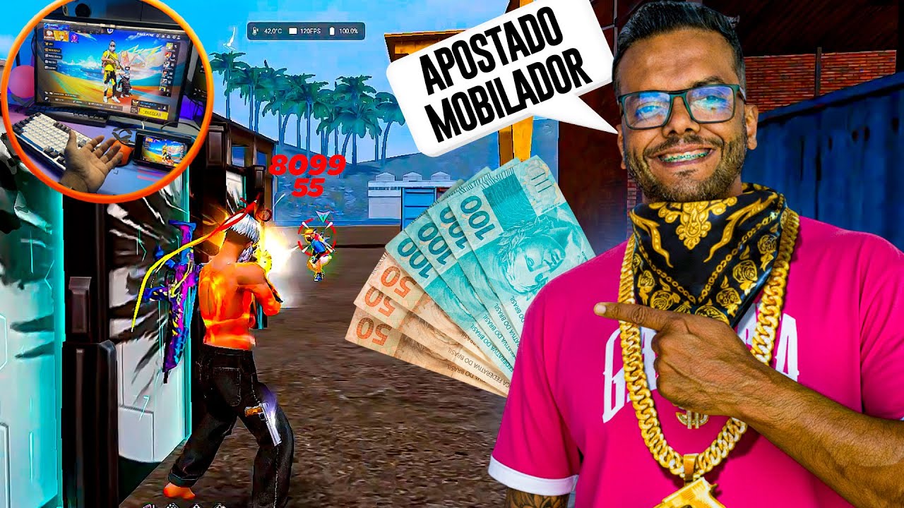JOGUEI MEU PRIMEIRO APOSTADO! MOBILADOR x EMULADOR 😱 GANHEI?