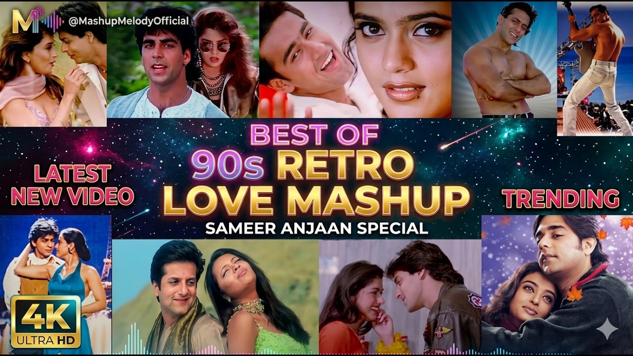 Best of 90s Retro Love Mashup 💞 | Sameer Anjaan Special 🎶 | 90s Hits Hindi Songs ✨ | Best Of 90s