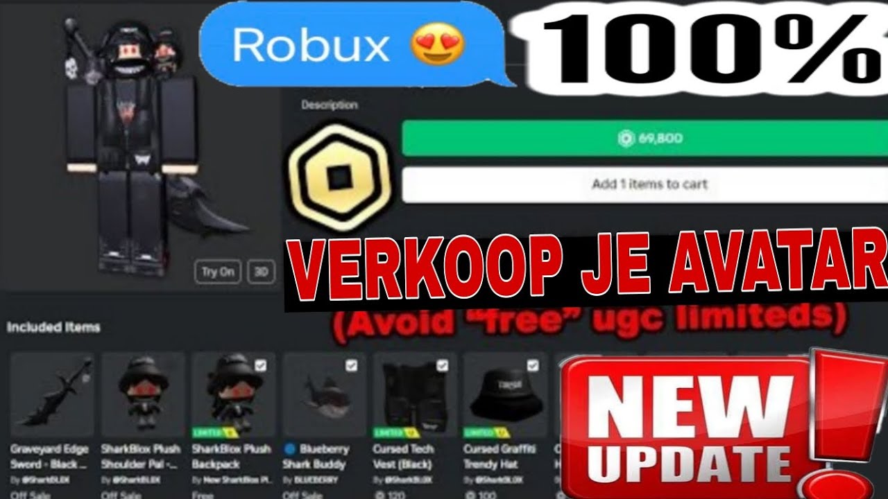 HET IS ER! Hoe je je Roblox-avatar voor Robux kunt verkopen! (Maar vermijd alsjeblieft de 