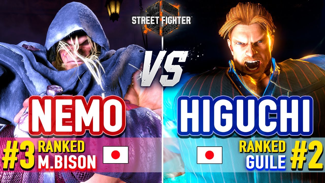 SF6 🔥 Nemo (#3 Ranked M.Bison) vs Higuchi (#2 Ranked Guile) 🔥 SF6 High Level Gameplay