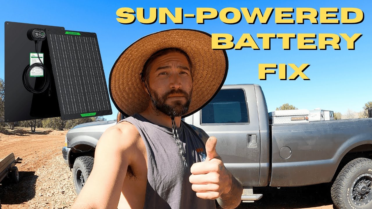 Keeping Our Trucks Charged with Solar | Off Grid Trickle Charger Setup