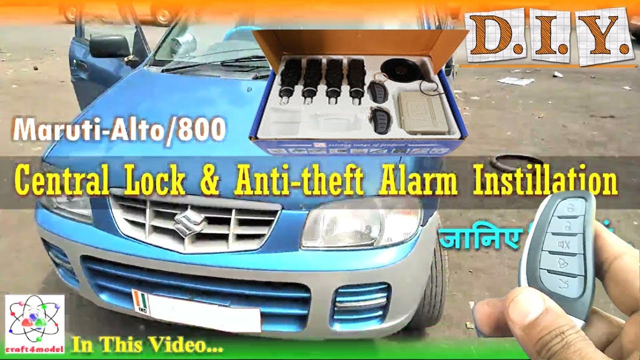 Maruti Alto Central Lock and Anti theft Alarm System Installation