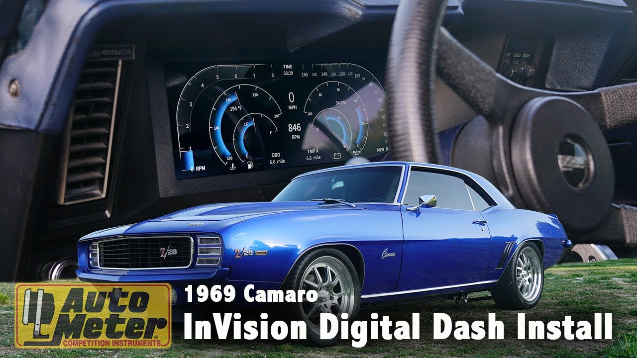 ’69 Camaro InVision Digital Dash Installation - AutoMeter Model 7008