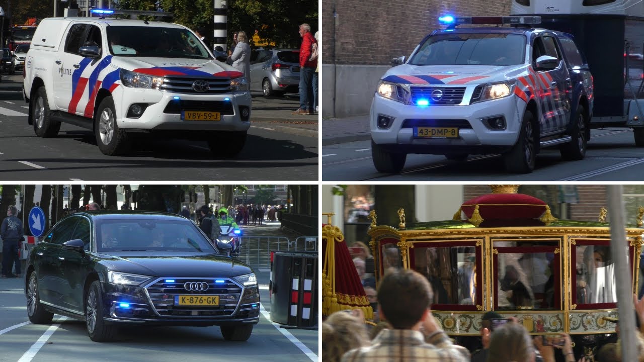 Prinsjesdag 2022 - Koninklijke stoet & Begeleidingen door KMar en Politie Team Verkeer!