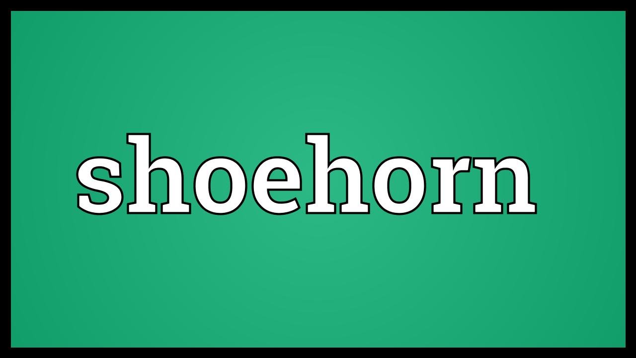 Shoehorn Meaning