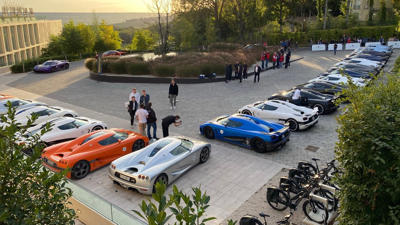 20 KOENIGSEGG IN PARIS 👻👻👻 Koenigsegg Rally part.1