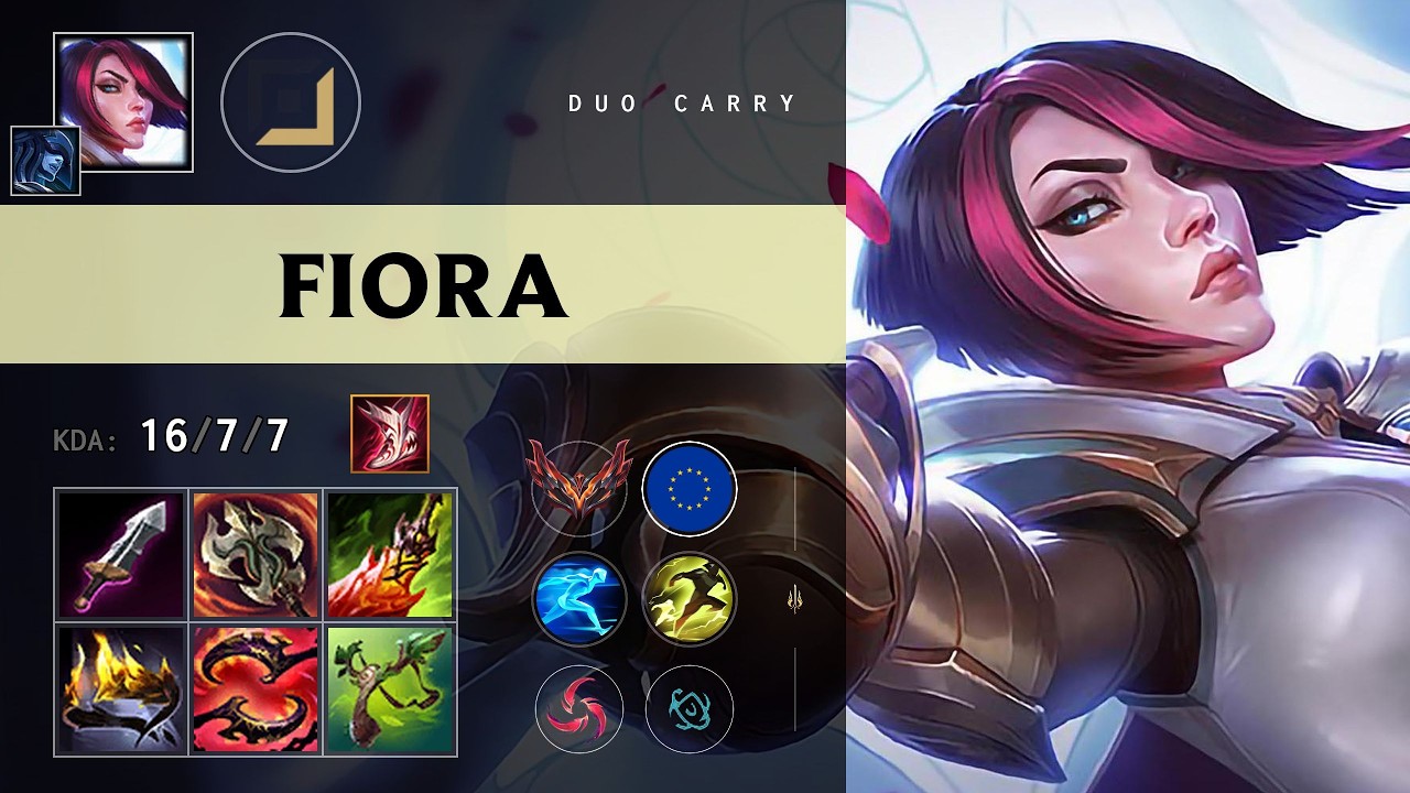 Fiora ADC vs Senna (IJC Soldier) - EUW Grandmaster Patch 26.12