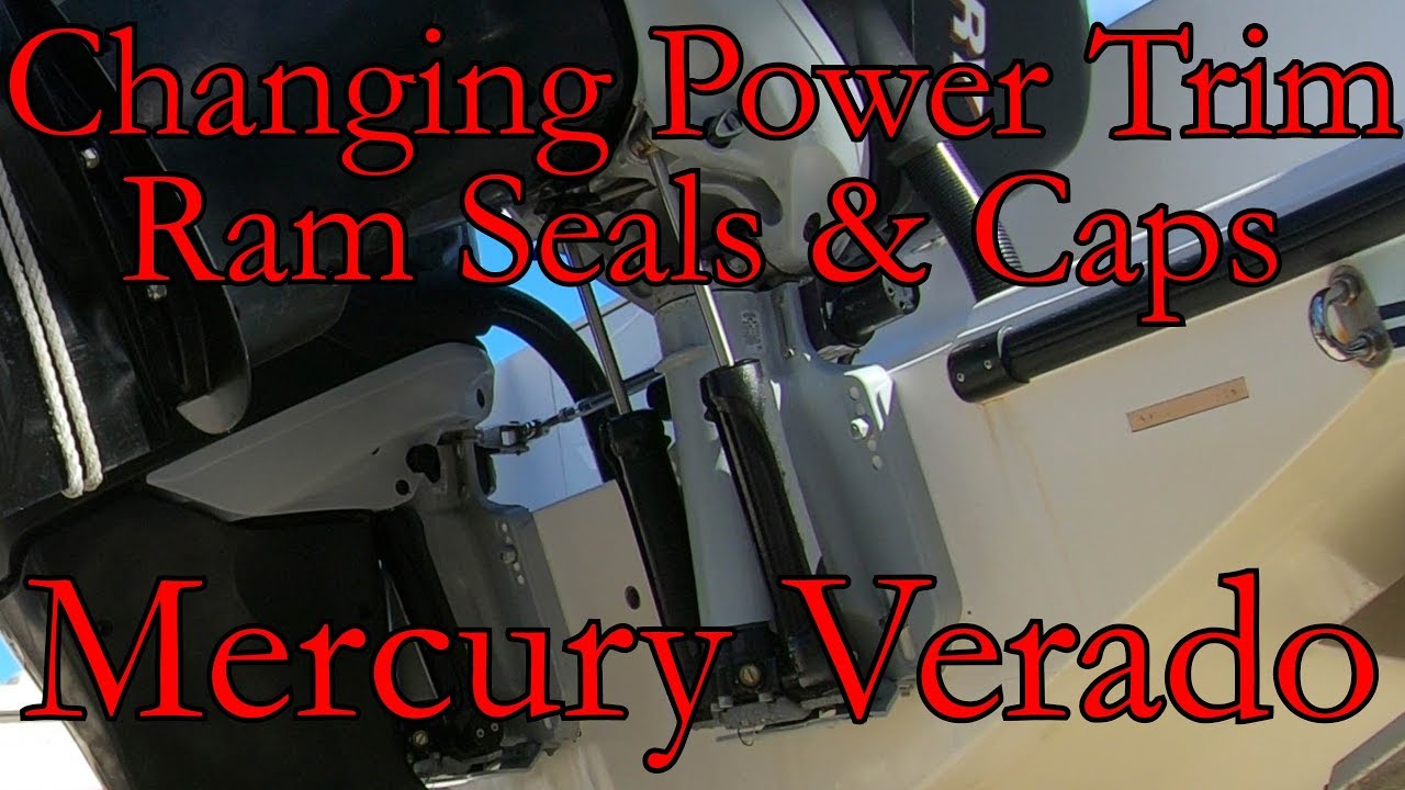 Changing Mercury Verado Power Trim Caps Seals & Rams