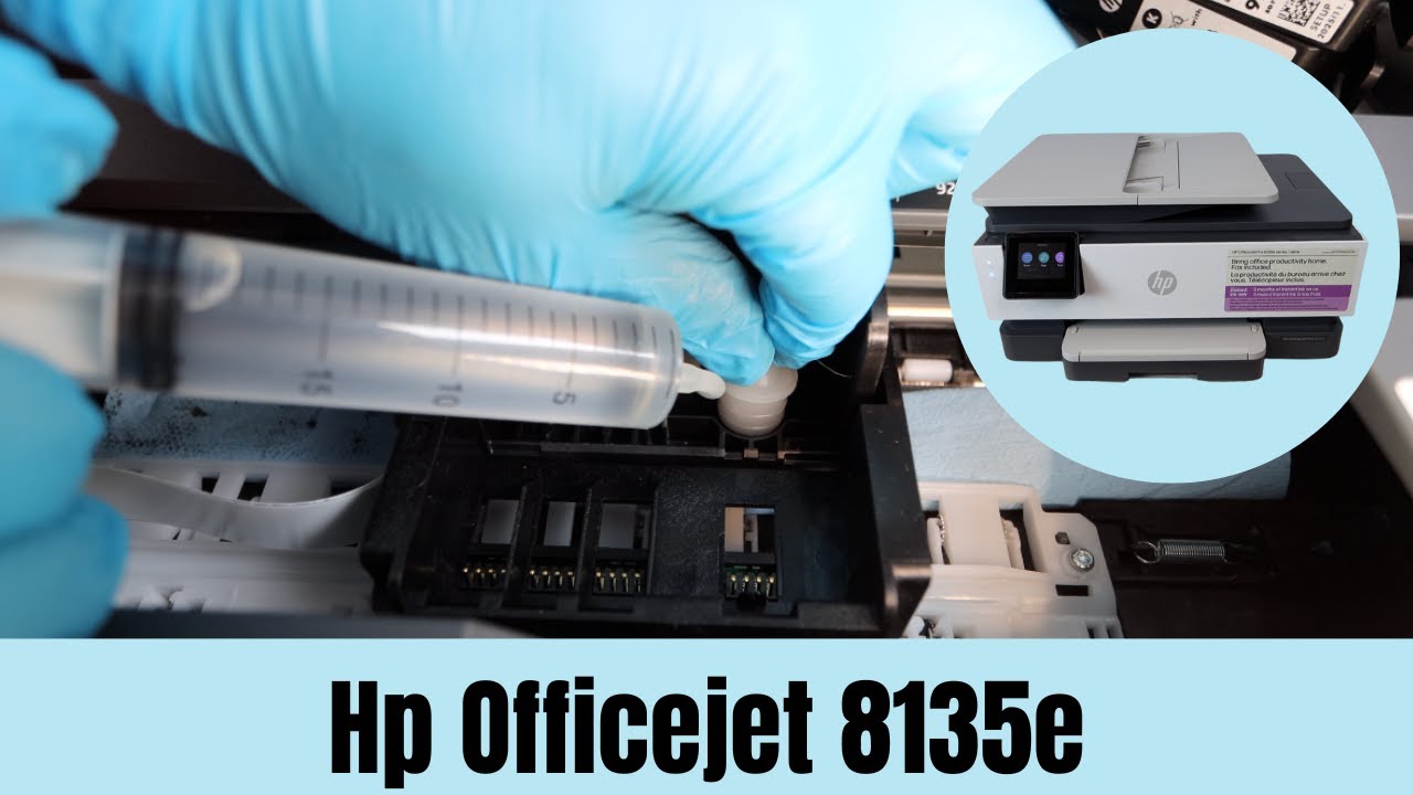 Hp Officejet 8135e, 8139e, 8025e, 8015e - Not Printing Black, Color Blank Pages - How To Fix!