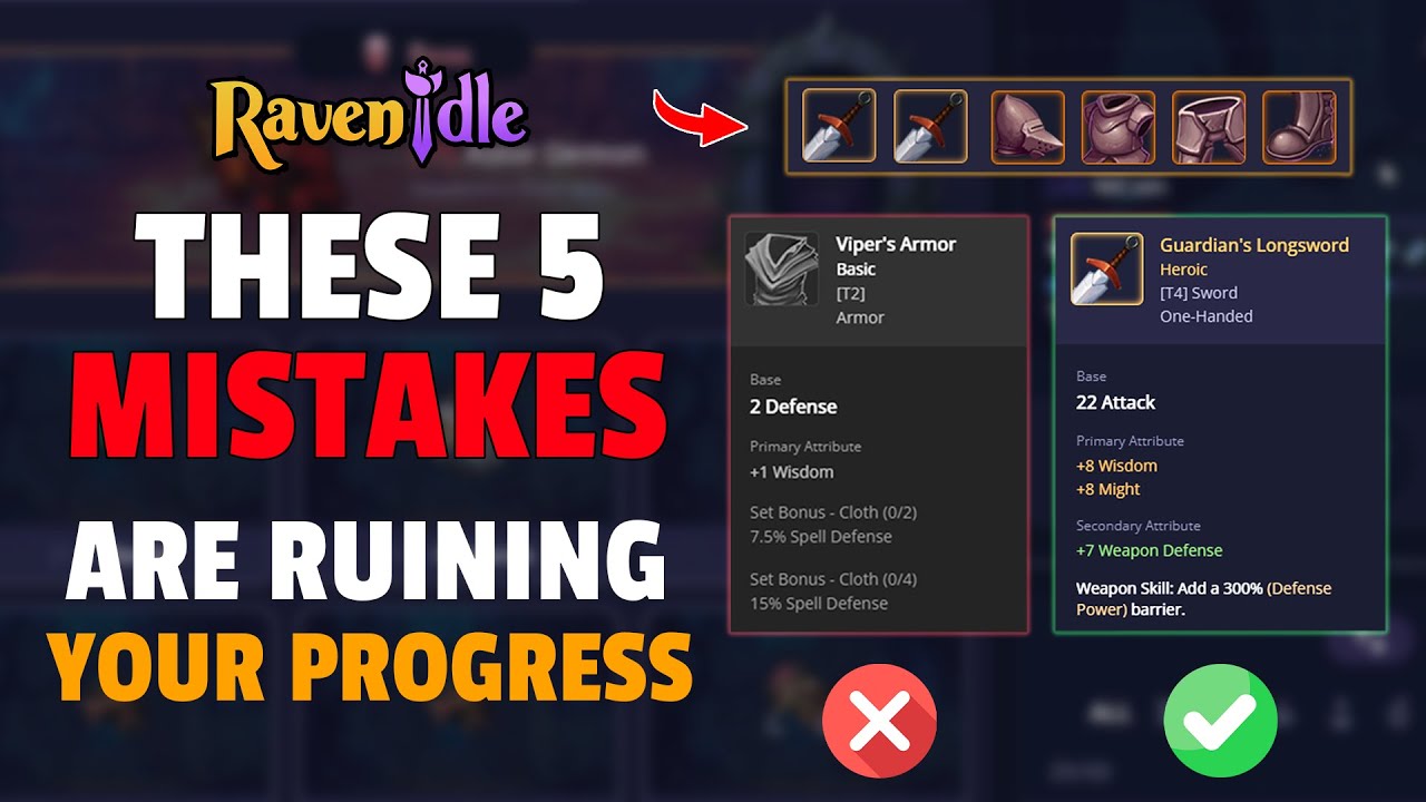 These 5 Mistakes Are Ruining Your Progress in RavenIdle