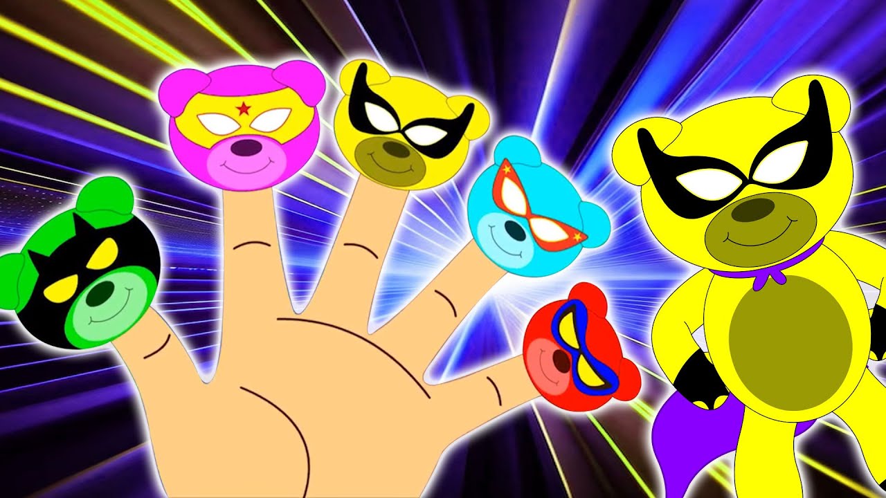 Superhero Gummy Finger Family + Songs for Children by  @HooplaKidzBabysitter