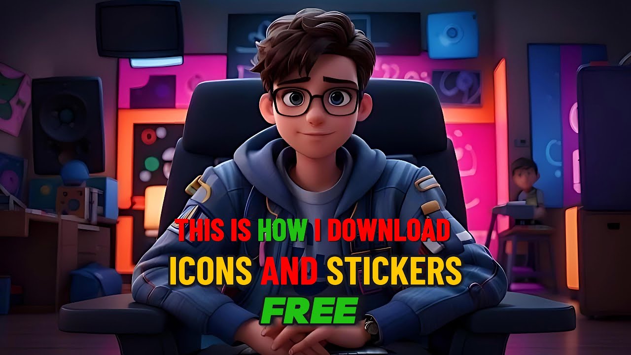😲How to Download Free Animated Icons and Stickers