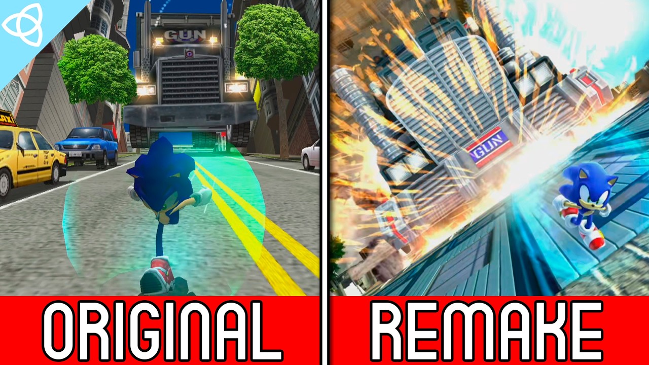 Sonic Generations - All the Original Stages vs. Generations Remakes | Side by Side
