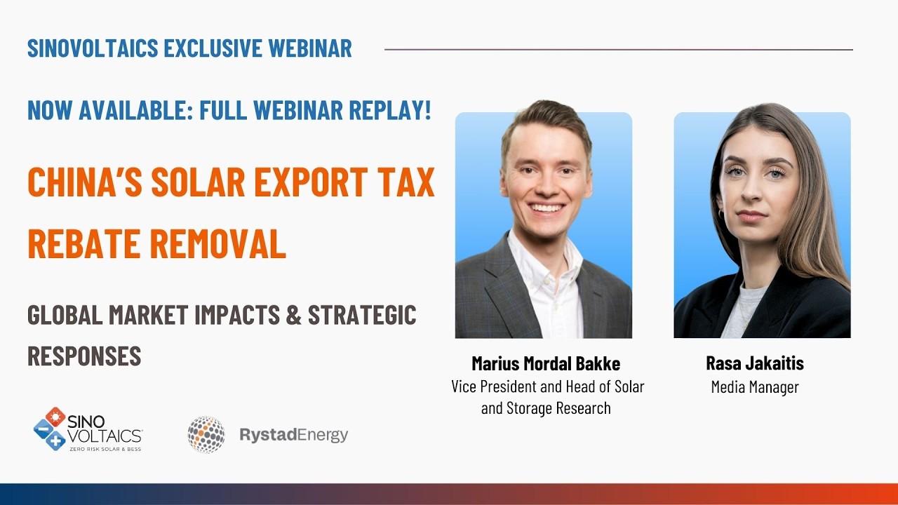 China’s Solar Export Tax Rebate Removal — Global Market Impacts & Strategic Responses