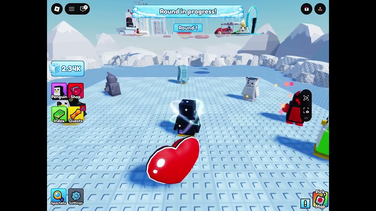   Playing update 3 on knockout on Roblox