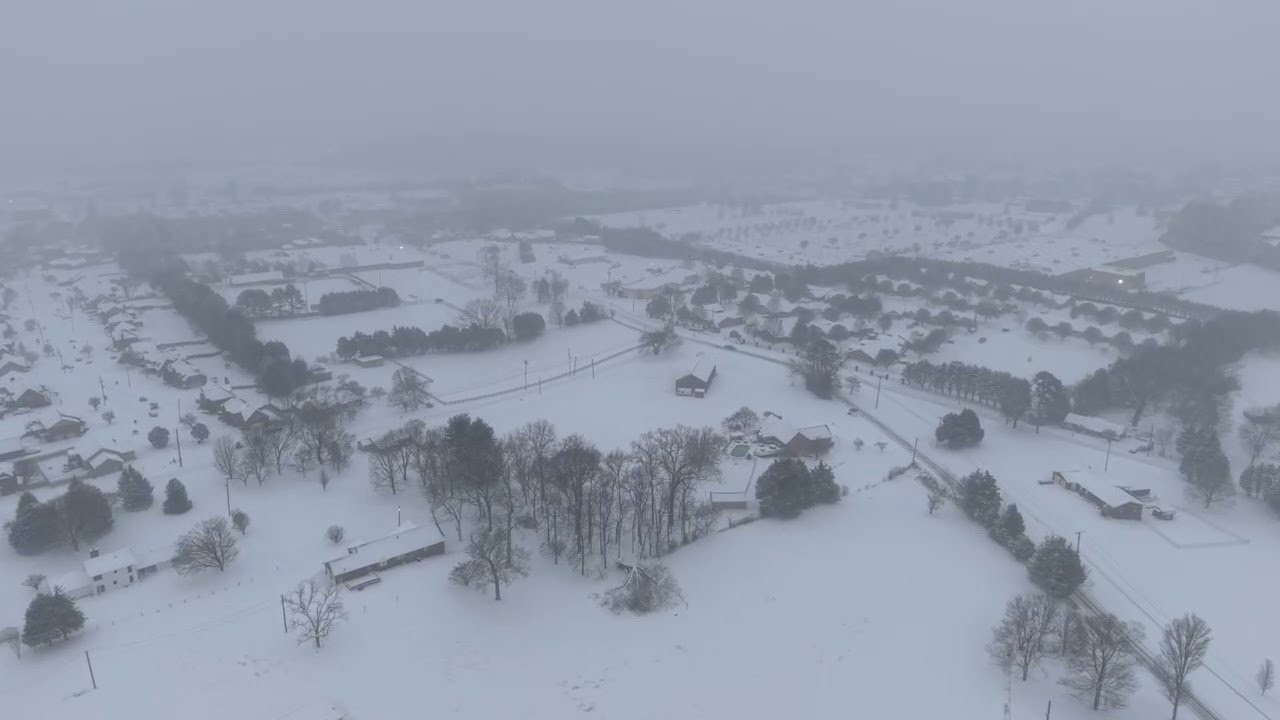 Snow over Halls on January 31, 2026