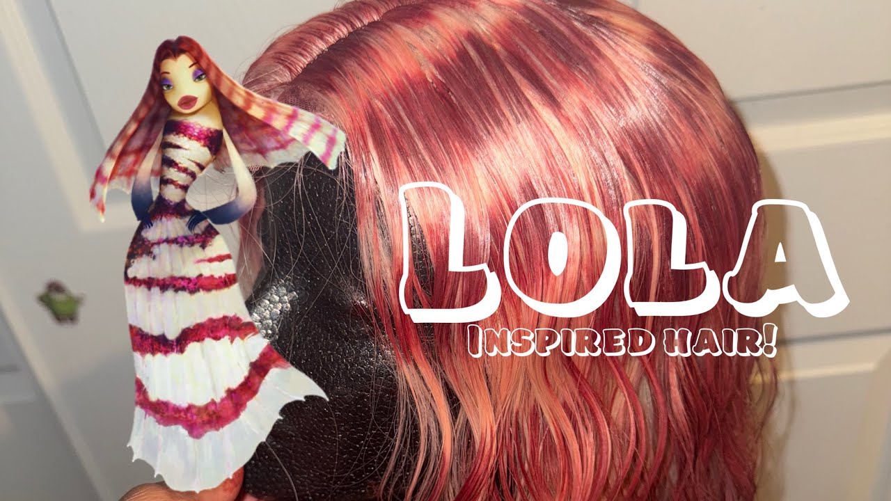 Lola wig tutorial on synthetic hair!