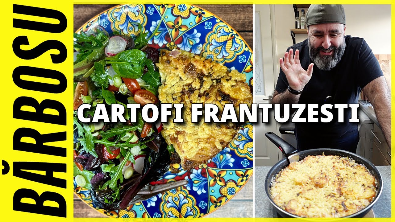 CARTOFI FRANTUZESTI CU SMANTANA, OU SI SUNCA PRESATA