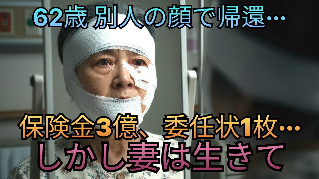 「62歳 別人の顔で帰還…偽装事故の夫」