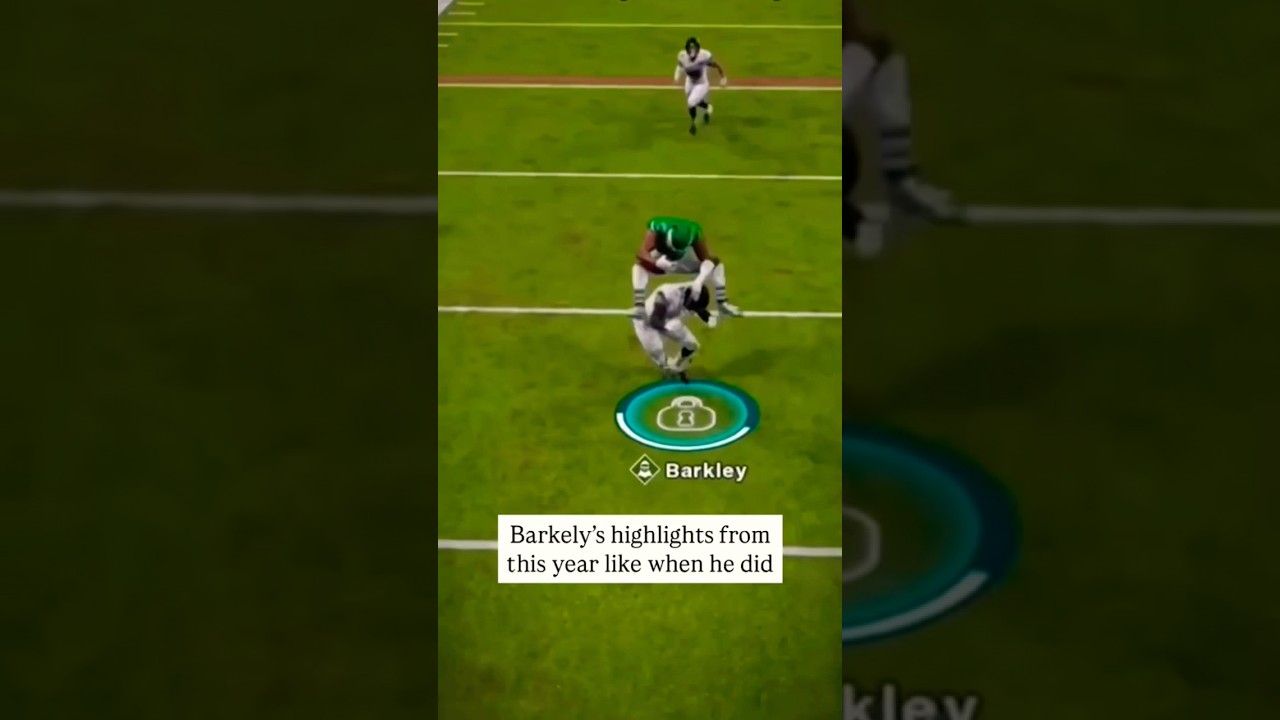 Лучшие футбольные моменты воссозданы в Madden! #шорты #сакуонбаркли #madden