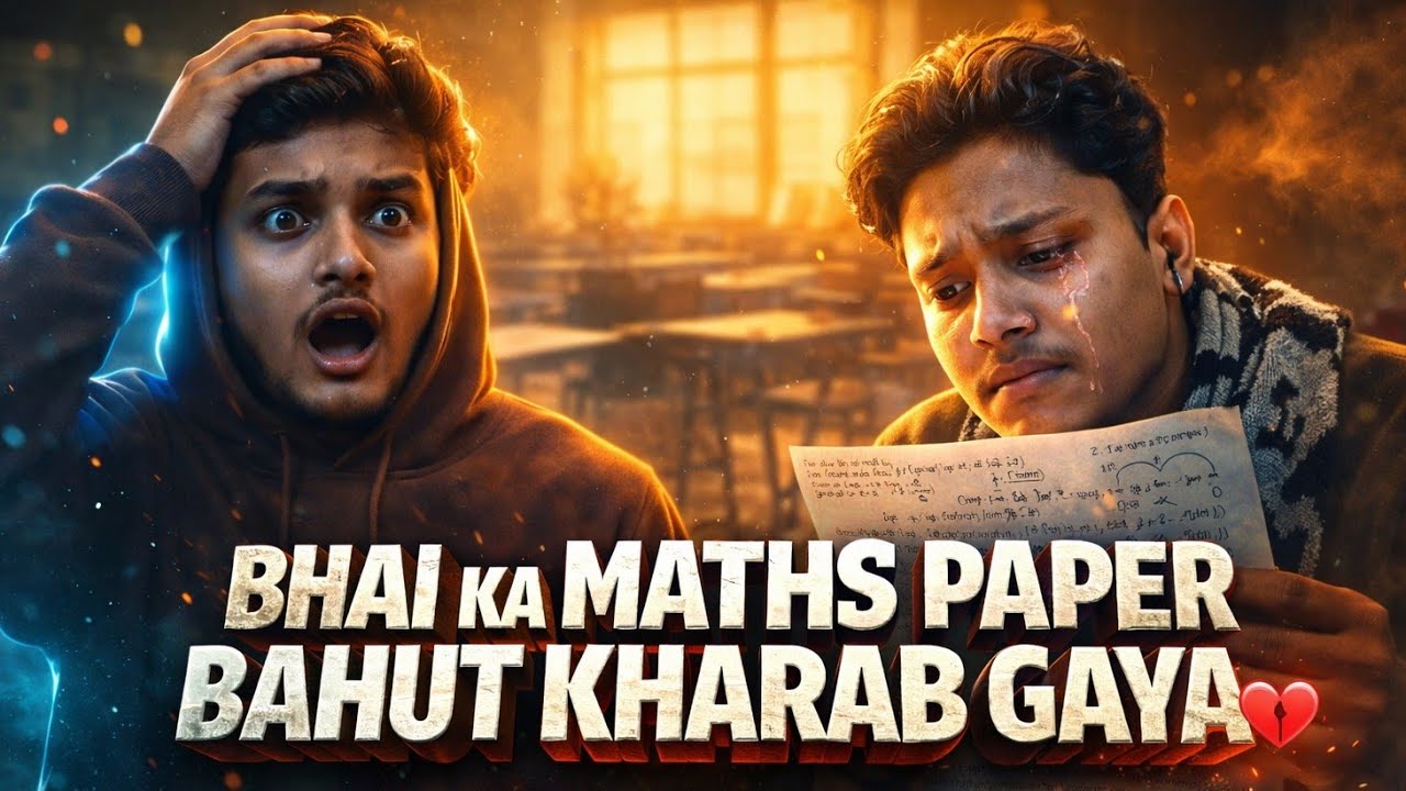 Bhai ka maths paper bahut kharab gya 🥺