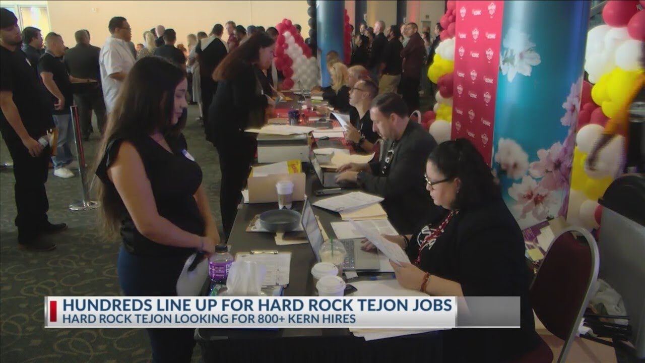 Hundreds line up for Hard Rock Tejon jobs