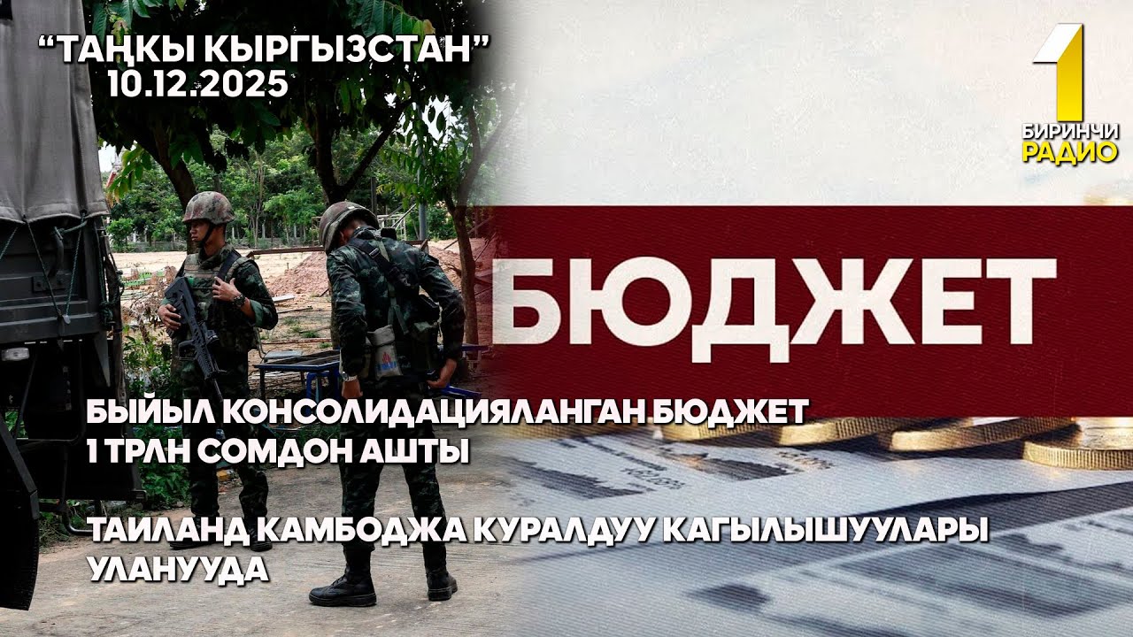 БИРИНЧИ РАДИО: Таңкы Кыргызстан кабарлар топтому 10.12.2025