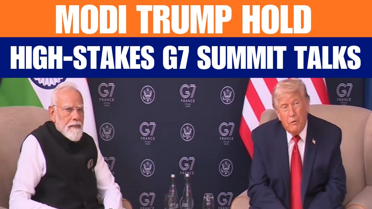 PM Modi Meets Trump at G7 Summit, Trade & Security Talks Take Centre Stage | News9